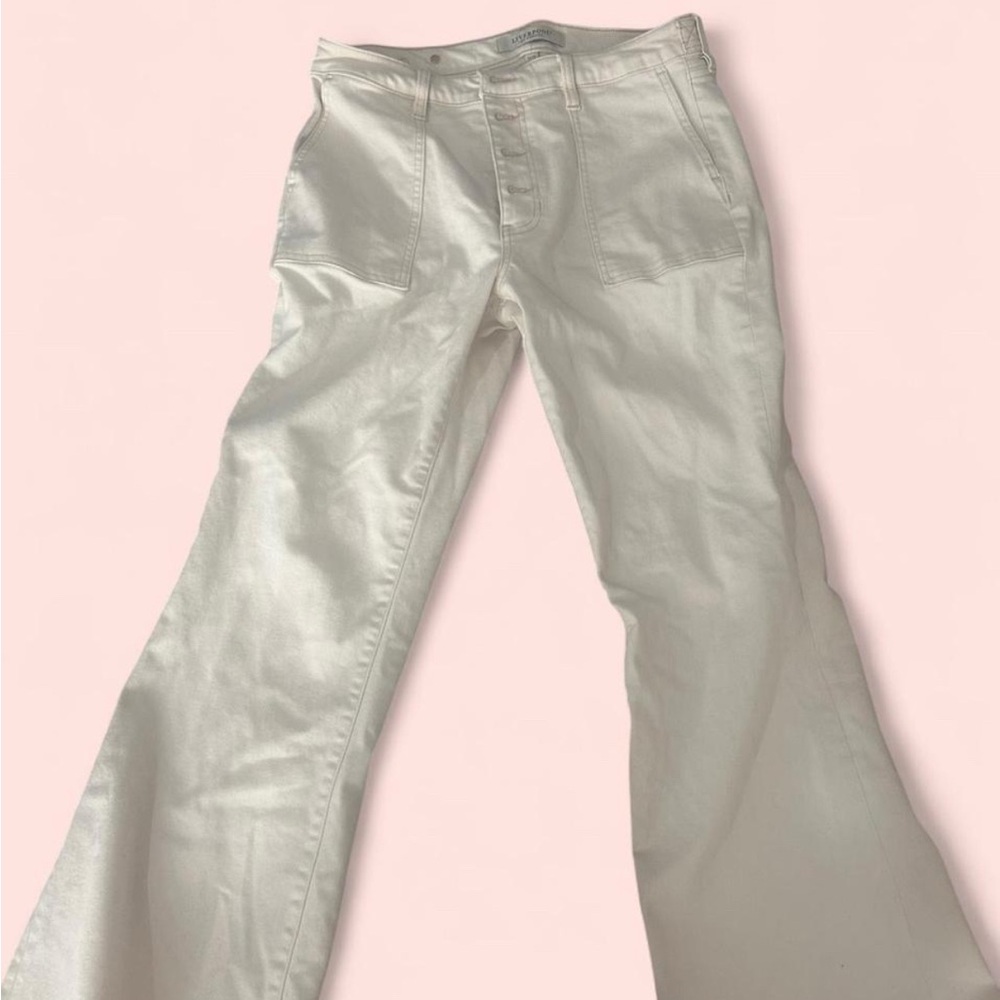 Liverpool Women's Cream Flare Jeans